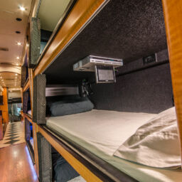 Sleeper bus rental for group travel